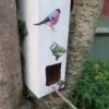Creative kids making eco-friendly bird feeders from old juice cartons